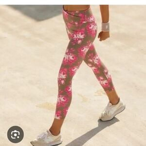 Free People Pink Tie-Dye Leggings